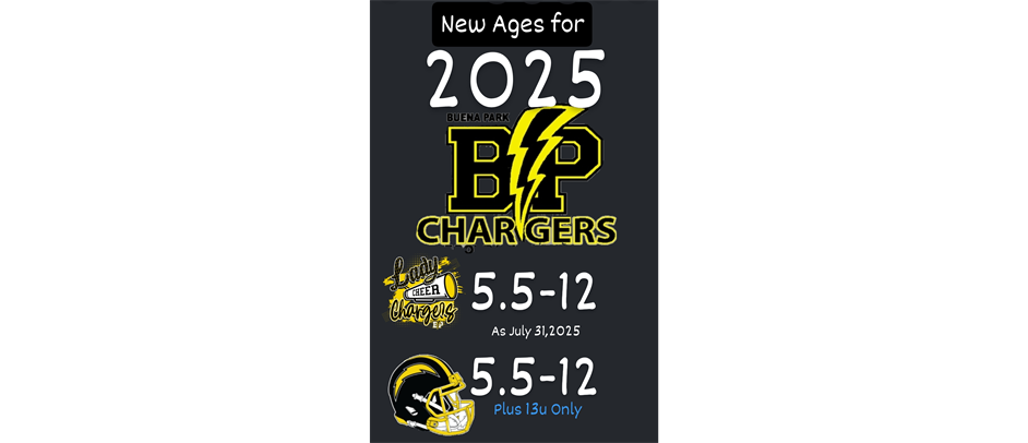 2025 NEW AGES  5-12 plus 13u Football