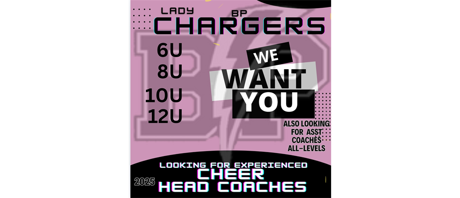 2025 Cheer Coaches Wanted